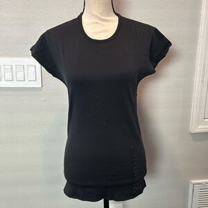 Lululemon Black With Cuts Tank Top Size 8